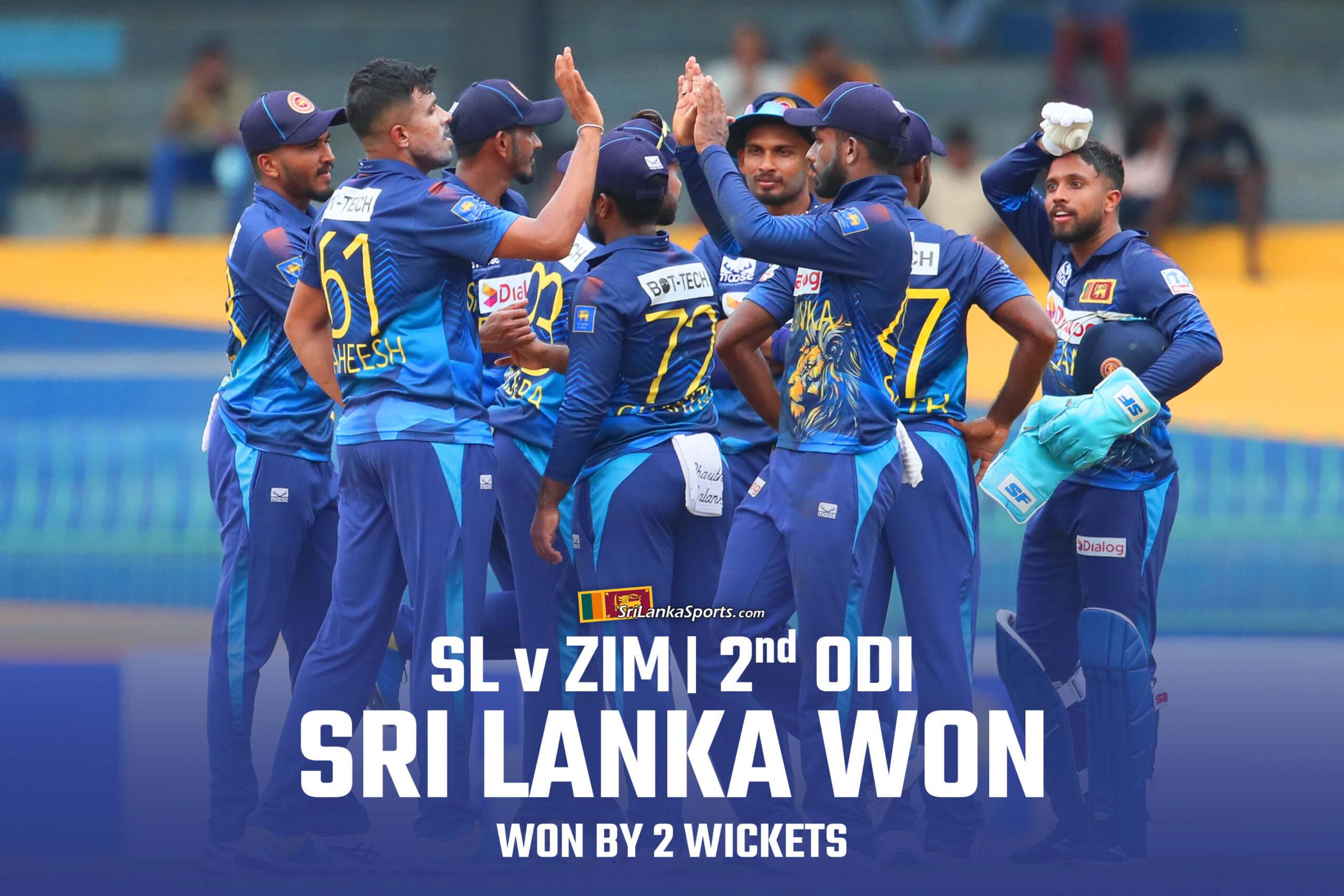 SL v ZIM 2nd ODI, Sri Lanka Celebrates Their First Victory in 2024